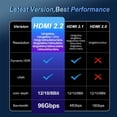 thumbnail image 2 of 16K HDMI 2.2 Cable 96Gbps 8K@120Hz 4K@240Hz 2K@360Hz Supports HDMI 2.1 eARC HDR10+ for PS5/PS6 Laptop Gaming/Home Theater,3.3FT, 2 of 6