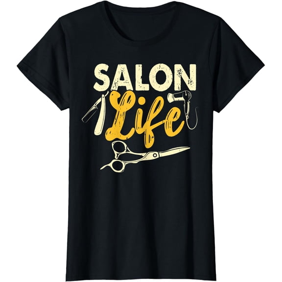 Hairdresser, Beautician, Hairstylist, Barber Salon Life T-Shirt