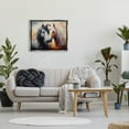 thumbnail image 3 of Stupell Industries Hugging Horses Painting Animals & Insects Painting Gray Floater Framed Canvas Art Print Wall Art, 31 x 25, 3 of 10