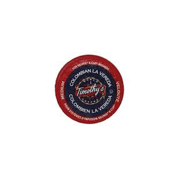 Timothy's Colombian La Vereda Keurig K-Cup Pods 96 count