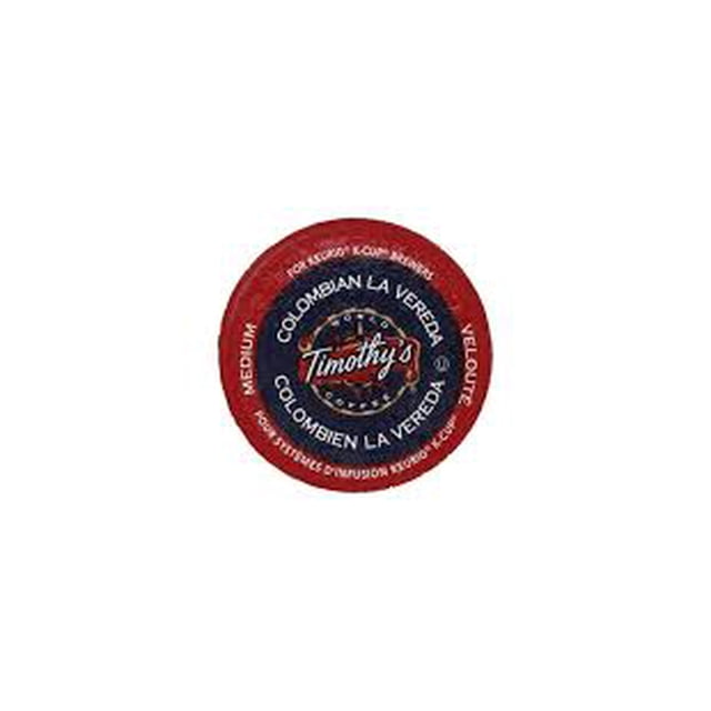 Timothy's Colombien la Vereda Keurig K-Cup Pods 96 Unités