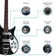 thumbnail image 4 of Paquete Guitarra Electrica Series Jethro By Steelpro 053-SK Color Negro Material del Diapasón Alamo Negro Laminado, 4 of 9