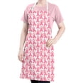 thumbnail image 5 of Pink Breast Cancer Apron-Garden Aprons for Women with Pockets-Cotton Linen Waterproof Kitchen Cooking Gardening Aprons Adjustable for Kitchen,Cooking,BBQ and Salon 32"x27", 5 of 7