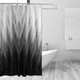 thumbnail image 3 of YFYANG Waterproof Bathroom Shower Curtain, Grey Feather Texture Shower Curtain Set with Hooks, Home Bathroom Tub Decor - 72 "x72", Plastic Hooks, 3 of 6