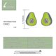 thumbnail image 2 of Pendientes de plata Yashi Aguacate 925 con esmalte verde Código de producto 84460, 2 of 5