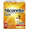 Nicorette 4 mg Nicotine Gum, Fruit Chill 100 ea