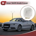 thumbnail image 2 of Cubierta de pomo de cambio de marcha Unique Bargains Universal para automóvil SUV camión RV protector de palanca de cambios anidado de felpa blanca, 2 of 7