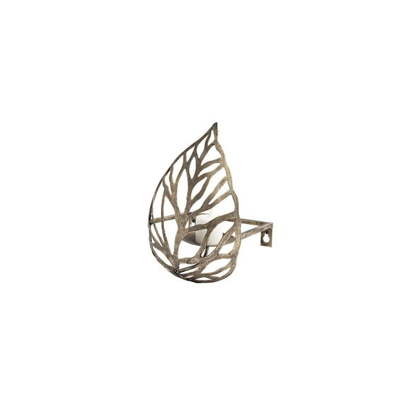 Mercana Lana I Single Metal Bronze/Champagne Toned Wall Candle Holder