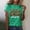 Mint Green, variant on Graphic Tees for Women's T-Shirts T Womens Casual Fashion Printed Crew Neck Short Sleeve Pullover T Shirt Gold XL