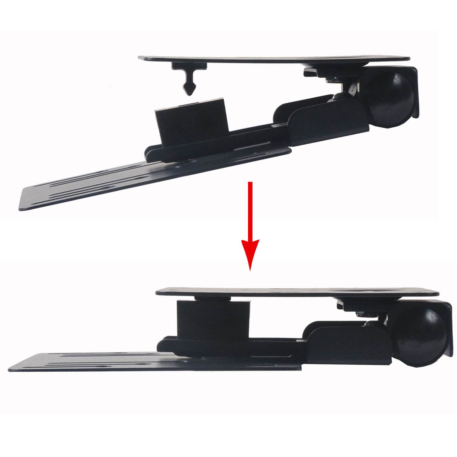 VideoSecu Tilt Flip Under Cabinet TV Mount For Most 15-27 inch LED LCD Monitor Flat Panel Kitchen Swivel Bracket MB0 - image 4 of 4