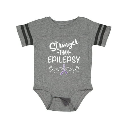 

Inktastic Epilepsy Awareness Month Ribbon Gift Baby Girl Bodysuit