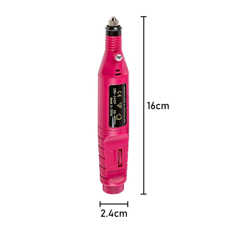 Pinkiou Electric Nail Drill Kit 20000 RPM with 6 Bits Acrylic Gel Remover Polishing Set Walmart