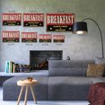 thumbnail image 4 of Breakfast 11 Inch x 17 Inch Novelty Plastic Sign Bacon Eggs Coffee Please Durable Weatherproof UV Protected Perfect for Kitchens Diners Cafes Fun Gift for Foodies Cooks Families, 4 of 6