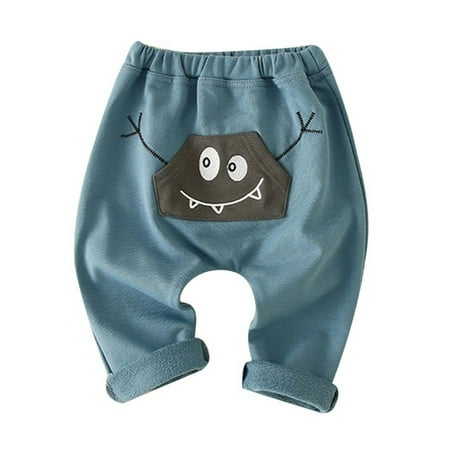 

Baby Toddler Cartoon Harem Pants Elastic Waist Trousers Casual Pull On Pants for Kids Trouser Kids Baby Girl Leggings 12-18 Months Dance Clothes Boy 12 Months Open Bottom Sweat Pants Trendy Toddler