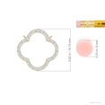 thumbnail image 3 of ANGARA Lab Grown Diamond Four-Leaf Open Clover Pendant for Women in 14K Yellow Gold (Size-1.2mm| Color-F-G| Clarity-VS) | Anniversary, Jewelry Gift for Women | Lab-Grown Diamond Necklace, 3 of 5