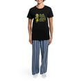 thumbnail image 4 of CafePress - Combat Girl Endometriosis Women's Dark Pajamas - Women's Short Sleeve Print T-Shirt and Pants Dark Cotton Pajama Set, 4 of 7