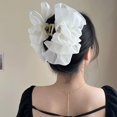 thumbnail image 4 of ShouWei Bow Bubble Clips - Chiffon Silk Hair Clips Double-sided Large Mesh Bubble Bow Hair Jaw Clip Fluffy Hair Clips For Long Thick Hair Elegant Temperament Hair Clip Headwear, 4 of 6