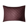 thumbnail image 3 of Mainstays Poly Velvet Plush Scallop Stitched 3 Piece King Quilt Set, Metro Burgundy/Purple Sand, 3 of 4
