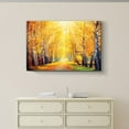 thumbnail image 3 of wall26 - Sunny Autumn Day Trees line a Path - Canvas Art Home Art - 16x24 inches, 3 of 5