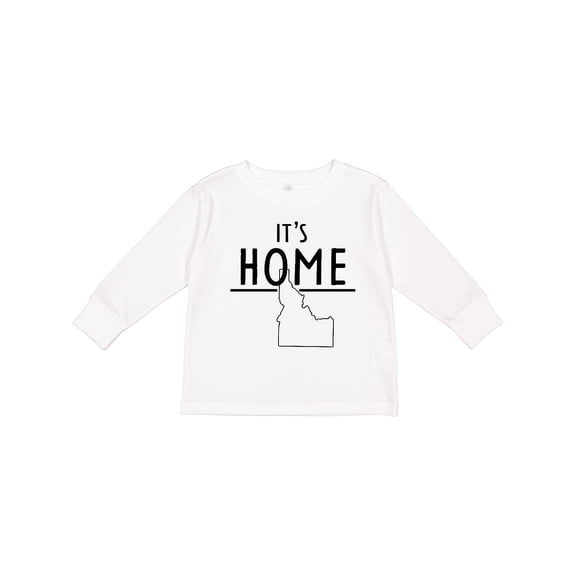 Inktastic It's Home State of Idaho Outline Boys or Girls Long Sleeve Toddler T-Shirt