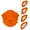 orange color, variant on 4Piece Woodworking Quick Locator Set for Precise R Angle and Radius Templates Routing Half Round Positioning Jigs Tools