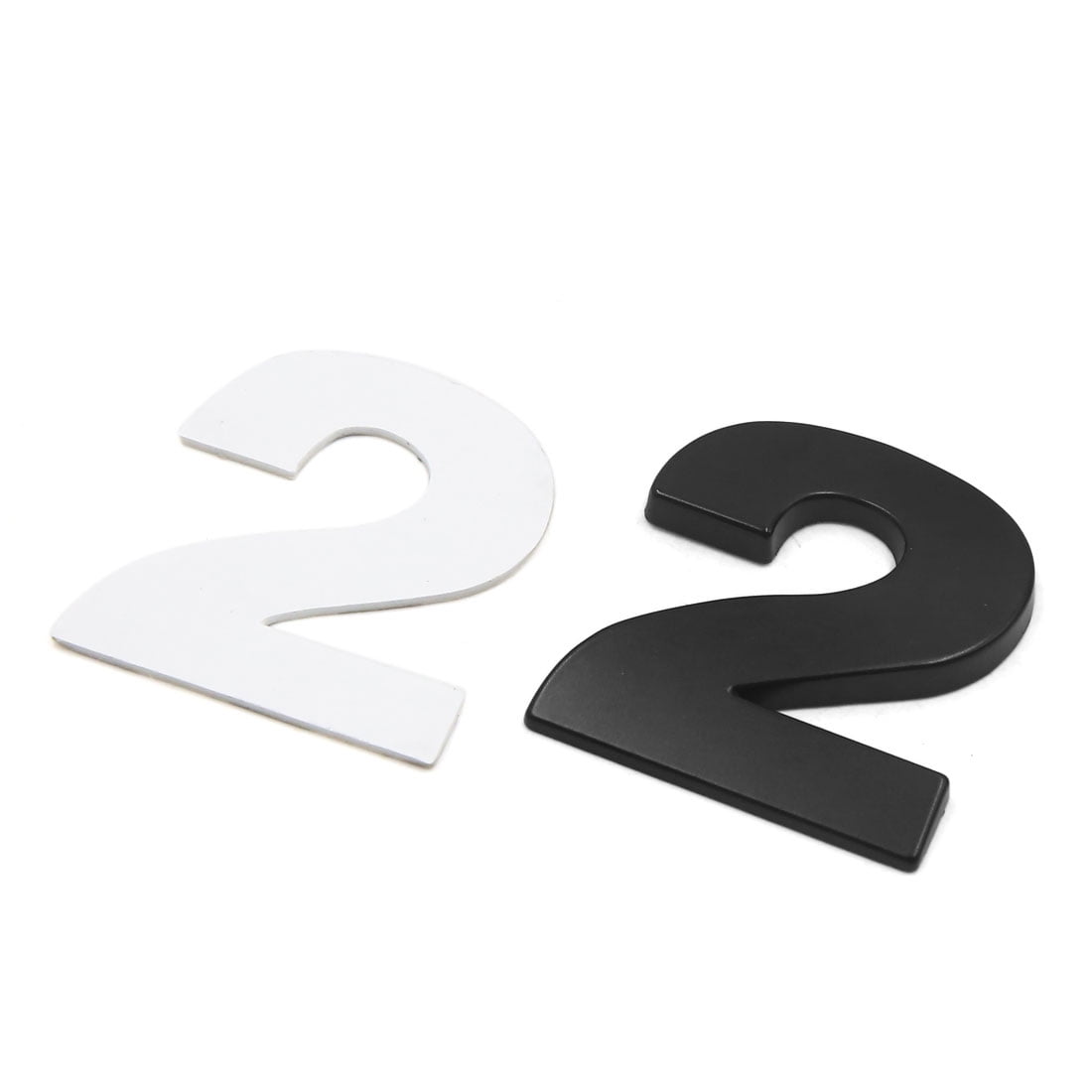 uxcell Black Metal V6 Pattern Adhesive Badge Emblem Sticker Decoration for Car Vehicle