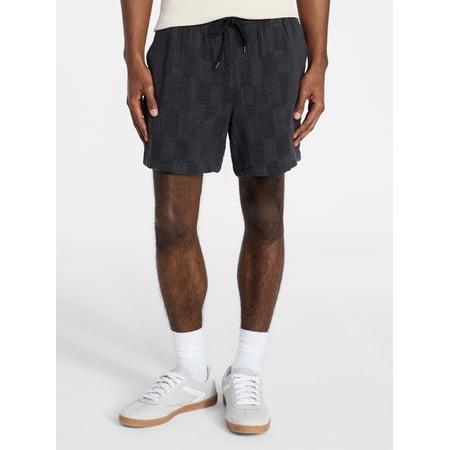 No Boundaries Check Gauze Shorts, 6.5" Inseam, Men's XS-5XL