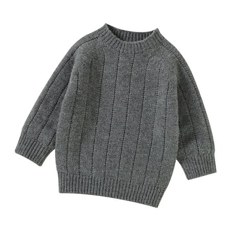 

Baby Girls Autumn Winter Warm Outfits Cute Long Sleeve Solid Knitted Sweater Pullover Tops
