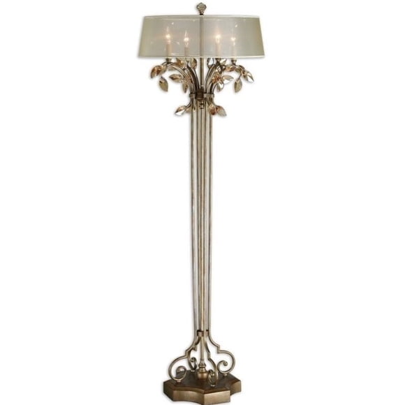 Uttermost Alenya Burnished Gold Metal Floor Lamp