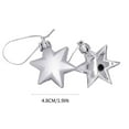 thumbnail image 2 of 12 pc Glittering Christmas Star Ornament Christmas Tree Decoration Indoor Outdoor Christmas Hanging Decoration, 2 of 2