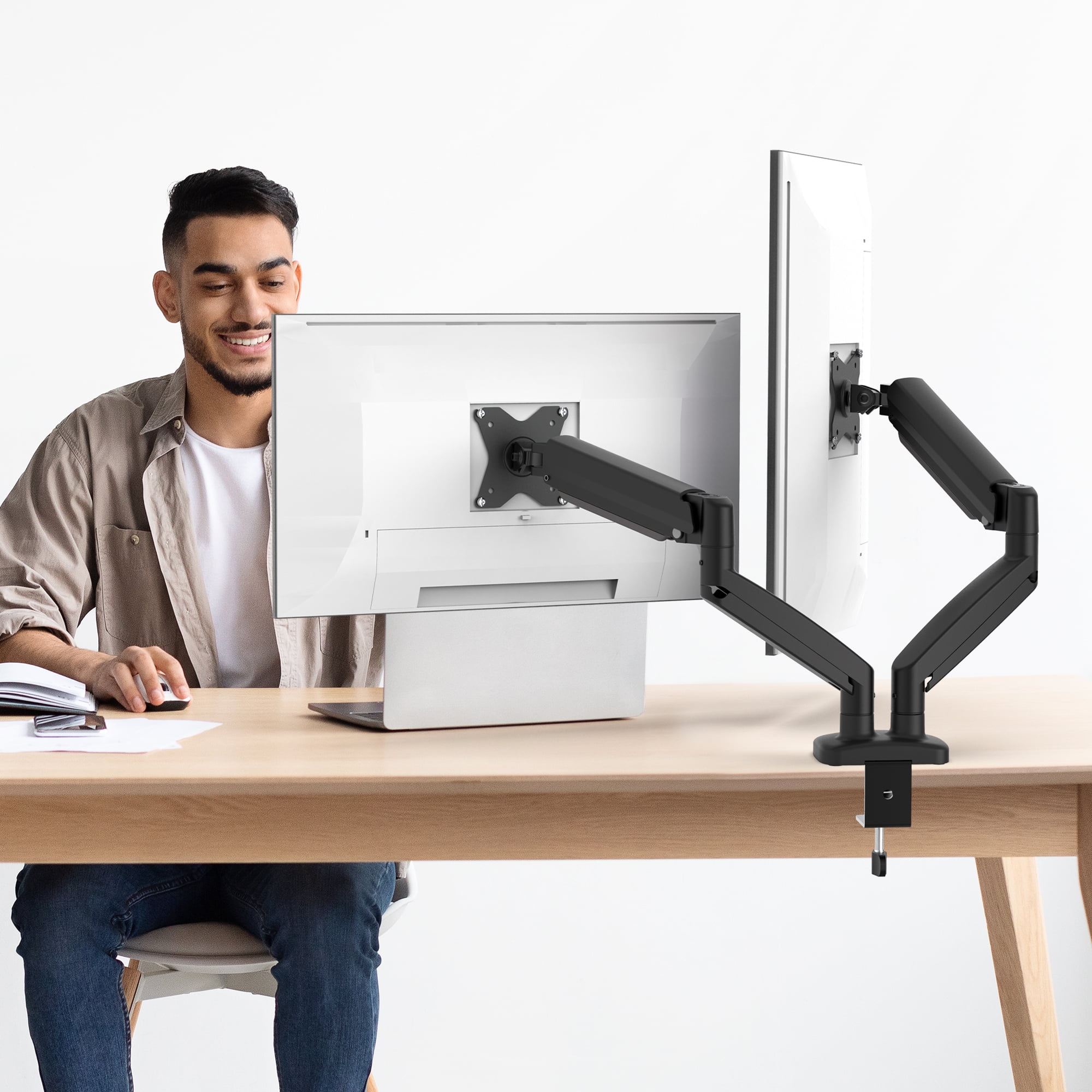 j5create, Ergonomic Dual Monitor Mount for Maximum 32" Screen, JTSA102