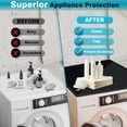 thumbnail image 2 of 27 inches x 27 inches washing machine and dryer top cover, non-slip silicone washing machine dryer top protector, waterproof washing machine dryer countertop suitable for laundry room kitchen home (b, 2 of 2
