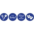 thumbnail image 2 of Darling Souvenir Medium Blue 190 Pieces Baby Shower Favor Stickers - Mini Candy Stickers & Chocolate Wrapper Labels for Party Favors & Decorations, 2 of 2