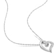 thumbnail image 6 of Everly Women's Diamond Accent 10k White Gold Heart Pendant with Chain, 6 of 10