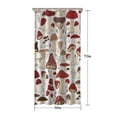 thumbnail image 5 of Red Mushroom Plant White Pattern Shower Curtain 36"x72" ,Bathroom Decorative Shower Curtains Set with 12 Hooks,Modern Waterproof Washable Shower Curtain, 5 of 6