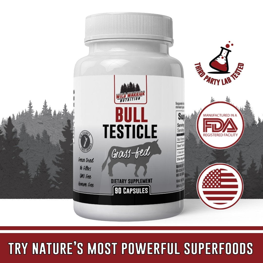Wild Warrior Nutrition Grass-Fed Beef Testicle (Orchic), 90 Pieces