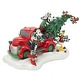 thumbnail image 2 of Disney Yuletide Farmhouse Mickey Friends Light-Up Red Truck Holiday Figurine New, 2 of 5
