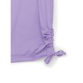thumbnail image 3 of Wonder Nation Little & Big Girls Side Tie Rash Guard Swim Top with UPF50+, Sizes 4-18 & Plus, 3 of 3
