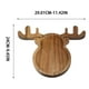 thumbnail image 3 of Bandeja de Madera Maciza con Forma de Árbol de Navidad | 29 X 24 X 2 Cm de Grosor, Resistente, para Postres, Frutas y Aperitivos, con Bordes Elevados, Apilable y Resistente a Fugas, Ideal Como Regalo, 3 of 5