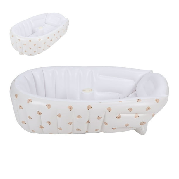 Bañera Plegable Para Bebé, Bañera Inflable Portátil Para Niños Pequeños Con Bomba De Aire Integrada Para Recién Nacidos Y Bebés
