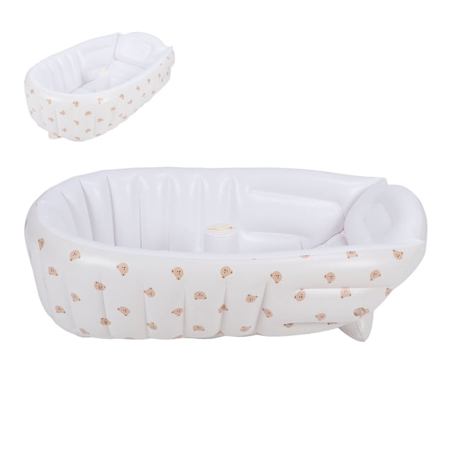 Bañera Plegable Para Bebé, Bañera Inflable Portátil Para Niños Pequeños Con Bomba De Aire Integrada Para Recién Nacidos Y Bebés