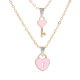 thumbnail image 5 of Collares colgantes de Pareja Hugo en corazón Rosado, 5 of 7