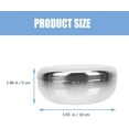 thumbnail image 3 of ABCISI 2pcs Korean Stainless Steel Rice Bowl With Lid, Double Wall Insulated Silver Covered Dish Warming Bowl for Soup Rice Storage Outdoor Camping Picnics Kitchen Use, 3 of 7