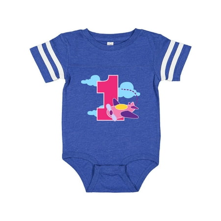 

Inktastic 1st Birthday Pilot Airplane Gift Baby Girl Bodysuit