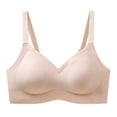 thumbnail image 3 of Womens Jelly Bras Seamless Stretch Comfort Bra Deep V Casual Wireless Everyday T Shirt Bra, 3 of 4