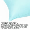 thumbnail image 2 of 2 Pack 14" x 20" Microfiber Toddler Pillowcases with Envelope Closure, Soft and Breathable Small Pillow Covers for Travel, Aqua Blue, ( Pillow not included ), 2 of 5