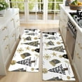 thumbnail image 4 of Kitchen Rugs Sets Of 2,White Christmas Tree and Snowflake Pattern Anti Fatigue Kitchen Mat Rugs Non Slip Washable,Decorative Kitchen Floor Mats for Kitchen,Sink,Laundry,17"X47", 4 of 5