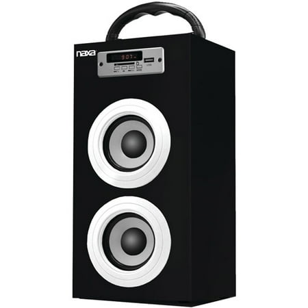 portable fm speaker bluetooth radio fi hi naxa input usb mini