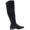thumbnail image 3 of Womens XOXO Trish Over The Knee Back Lace Boots, Black, 3 of 6