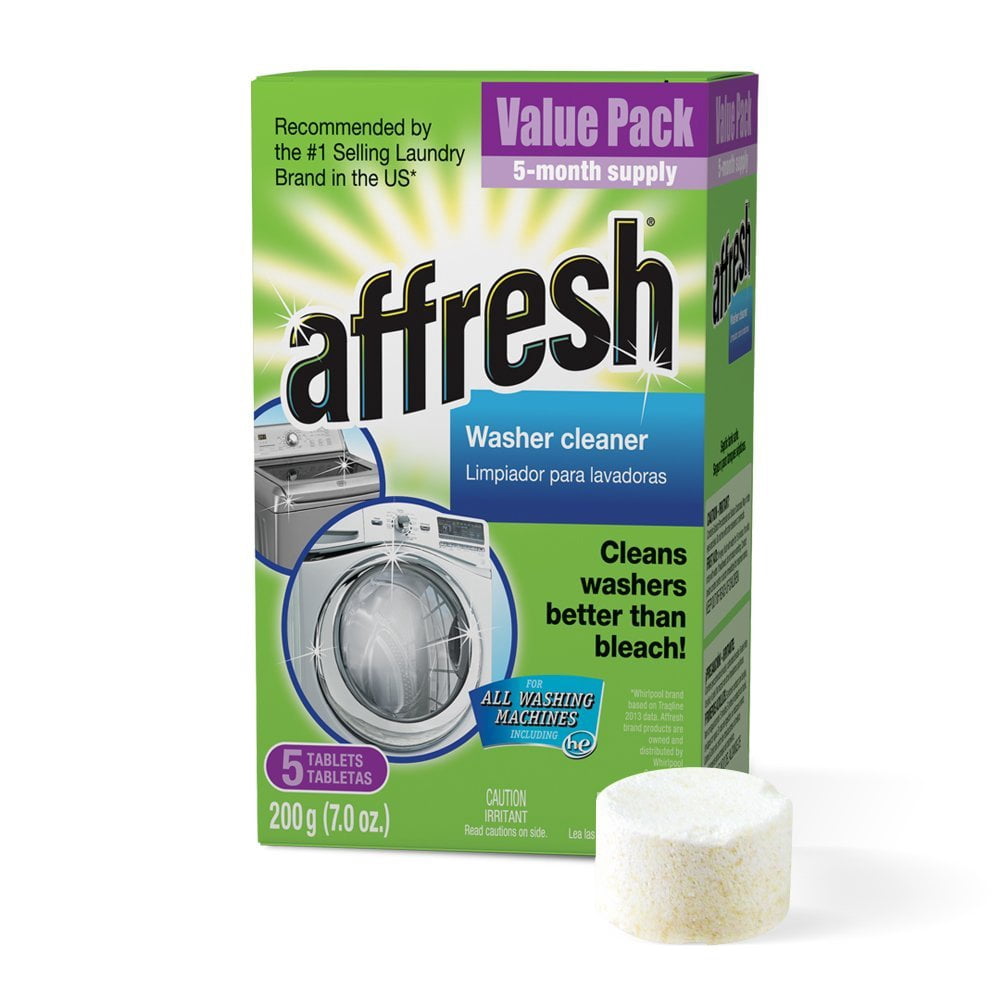 Affresh W10549846 Washing Machine Cleaner, 5 Tablets: Cleans Front Load and Top Load Washers, Including HE